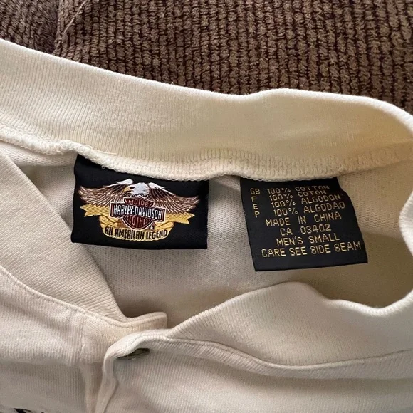 Harley Davidson, Size Small, Long sleeve, Vintage, (Used) - Picture 4 of 5